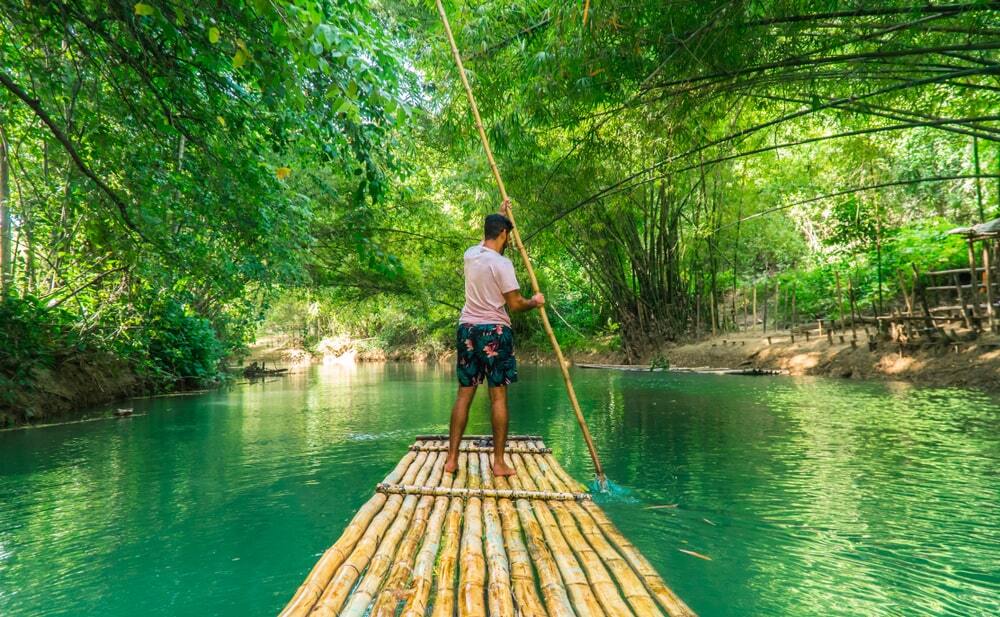 Rafting the Martha Brae River